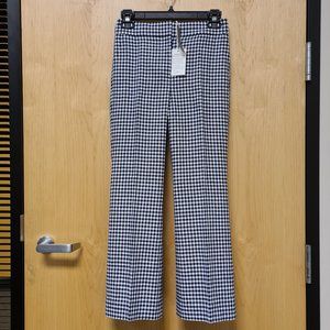 J. Crew NWT Gingham Kickout Crop Pants size 4
